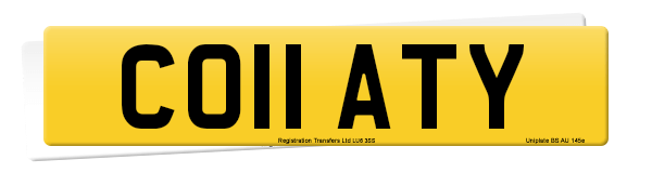 Registration number CO11 ATY